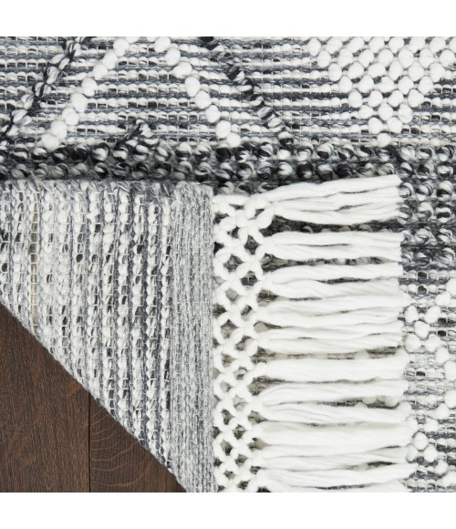 Nicole Curtis Machine Washable Series 3 Area Rug SR301 Black 4' x 6'