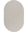 Nourison Courtyard Ivory Silver COU01 6 ft. X 9 ft. Oval Rug