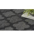 Nourison Easy Care Charcoal Black NES01 8 ft. Round Rug
