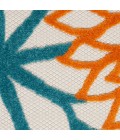 Nourison Aloha Area Rug ALH05 Turquoise Multicolor