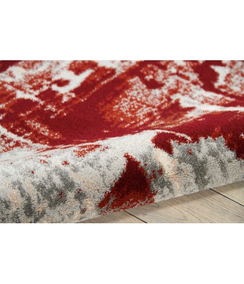 Nourison MAXELL Area Rug Nourison Maxell Area Rug MAE14-Ivory/Red