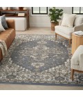 Nourison Quarry Blue QUA05 4 ft. X 6 ft. Rect. Rug
