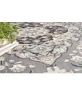 Nourison Elation Grey ETN09 5 ft. 3 in. Round Rug