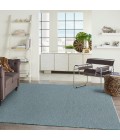 Nourison Washable Solutions Aqua WSL01 8 ft. X 10 ft. Rect. Rug