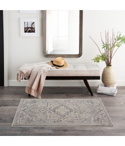Kathy Ireland Ki38 Moroccan Celebr - Ki382 Silver Area Rug 2 ft. 2 X 3 ft. 9 Rectangle