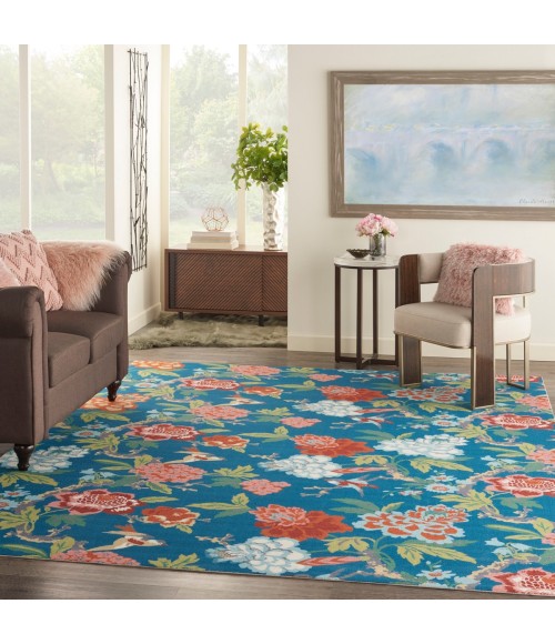 Waverly Sun N' Shade Area Rug SND82 Blue/Multicolor 10' x 13'