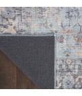 Nicole Curtis Machine Washable Series 1 Area Rug SR104 Blue 2' x 4'