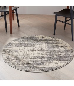 Calvin Klein Ck950 Rush - Ck953 Grey Beige Area Rug 4 ft. X Round