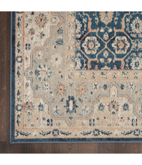 Kathy Ireland Malta Area Rug MAI14-Blue/Grey