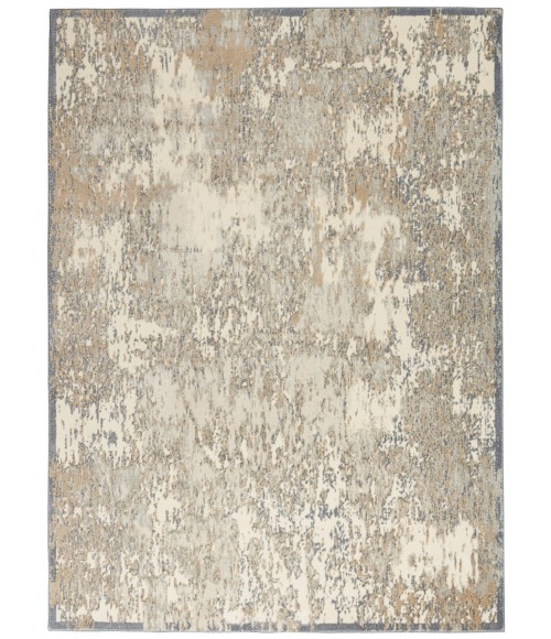 Nourison SAHARA Area Rug kathy ireland Home Sahara Area Rug KI392-Ivory/Silver