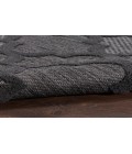 Nourison Easy Care Charcoal Black NES01 2 ft. 2 in. X 12 ft. Rectangle Rug