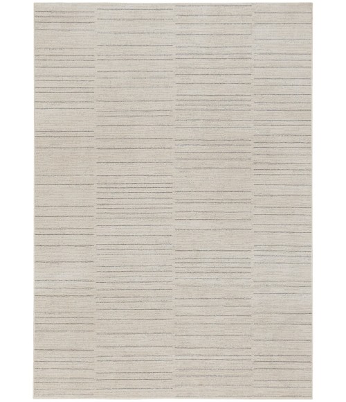 Nourison Santa Cruz Ivory Grey SCZ02 6 ft. X 9 ft. Rect. Rug
