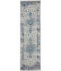 Nourison Tranquil Runner Area Rug TRA06-Ivory/Light Blue