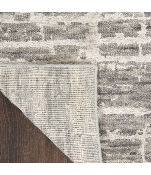 Nourison Luna Grey Silver LUN02 9 ft. X 12 ft. Rect. Rug