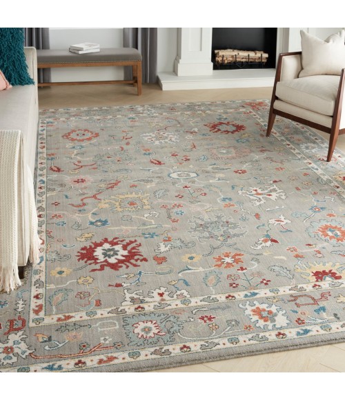 Nourison Parisa Area Rug PSA03 Grey 9'9" x 13'9"