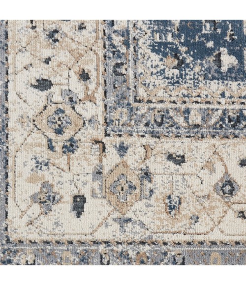 kathy ireland Home Malta Area Rug MAI02-Beige/Blue