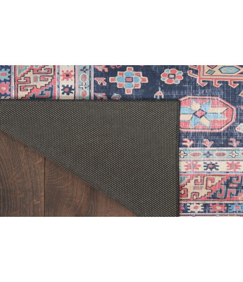 Nourison Vintage Home Navy Rug VNH03 5 ft. X 7 ft. Rectangle - Rugs Town Nourison Vintage Home Navy VNH03 5 ft. X 7 ft. Rectangle Rug