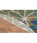 Nourison Aloha Blue Green ALH05 5 ft. 3 in. Round Rug