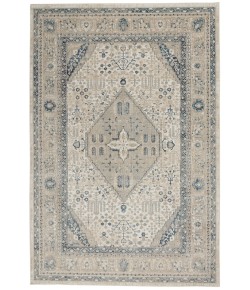 Kathy Ireland Ki25 Malta - Mai18 Ivory Grey Area Rug 3 ft. 11 X 5 ft. 7 Rectangle