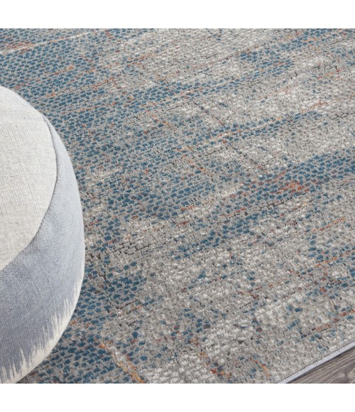 Nourison Rustic Textures Area Rug RUS15-Light Grey/Blue