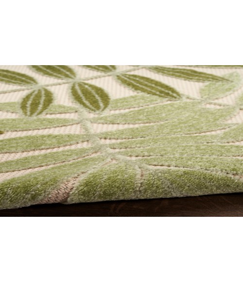 Nourison Aloha Ivory Green ALH18 5 ft. 3 in. X 7 ft. 5 in. Rectangle Rug