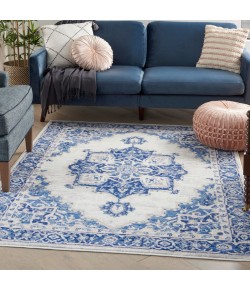 Nourison Whimsicle - Whs03 Ivory Blue Area Rug 5 ft. X 7 ft. Rectangle