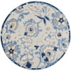 Nourison Aloha - Alh17 Blue Grey Area Rug 4 ft. X Round