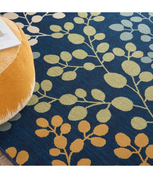 Nourison Caribbean Square Area Rug CRB01-Navy