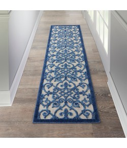 Nourison Aloha - Alh21 Grey Blue Area Rug 2 ft. 3 X 8 ft. Rectangle