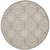 Nourison Jubilant - Jub06 Ivory Grey Area Rug 8 ft. X Round