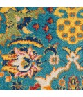 Nourison ALLUR Area Rug Nourison Allur Area Rug ALR03-Turquoise Ivory
