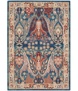 Nourison Parisa - Psa06 Denim Multi Area Rug 5 ft. 3 in. X 7 ft. 5 in. Rectangle