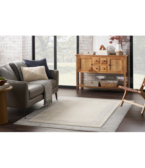 Nourison Natural Texture Ivory Grey NTX01 4 ft. X 6 ft. Rect. Rug