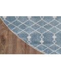 Nourison Astra Machine Washable Blue ASW10 4 ft. Round Rug