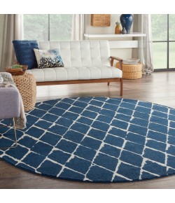 Nourison Twilight - Twi15 Navy Area Rug 8 ft. Round