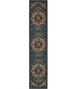 Nourison 2020 - Nr206 Teal Area Rug 2 ft. 3 X 11 ft. Rectangle