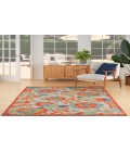 Nourison Aloha Red Multicolor ALH17 3 ft. 6 in. X 5 ft. 6 in. Rectangle Rug