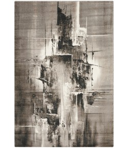 Nourison Home Twilight TWI30 Grey/Ivory/Black 5 ft. 6 in. X 8 ft. Area Rug