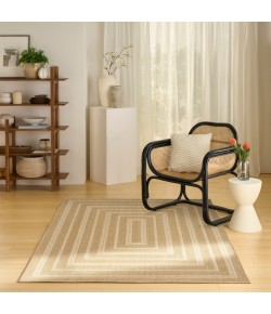 Nourison Tulum Taupe Ivory TLM04 5 ft. 3 in. X 7 ft. Rect. Rug