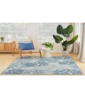 Nourison Garden Oasis Blue GOA05 5 ft. X 7 ft. Rectangle Rug