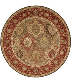 Nourison Home Living Treasures LI03 Multicolor 5 ft. 10 in. Round Area Rug