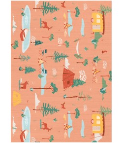 Nourison Home Imagination Multicolor IMA21 4 ft. X 6 ft. Rectangle Rug