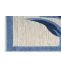 Nourison Aloha Blue Grey ALH33 2 ft. X 6 ft. Rectangle Rug