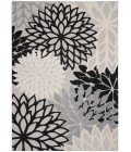 Aloha Area Rug Nourison Aloha Area Rug ALH05 Black White 12' x 15'