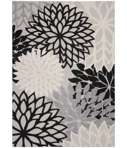 Aloha Area Rug Nourison Aloha Area Rug ALH05 Black White 12' x 15'