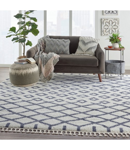 Nourison Moroccan Shag Area Rug MRS01-White