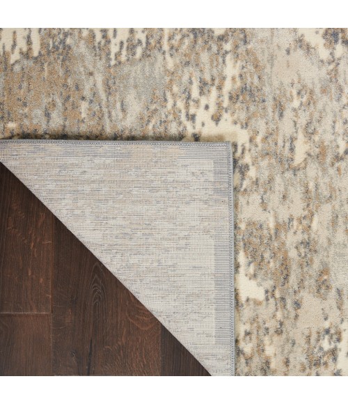 Nourison SAHARA Area Rug kathy ireland Home Sahara Area Rug KI392-Ivory/Silver