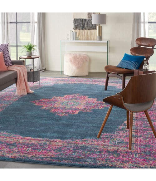 Nourison Passion Area Rug PSN03 Blue 12' x 15'