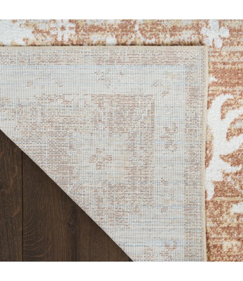 Nourison Astra Machine Washable Copper ASW19 6 ft. 7 in. X 9 ft. Rect. Rug