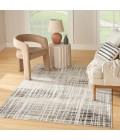 Nourison Home Washable Decor Ivory Blue WSD07 6 ft. 7 in. X 9 ft. Rectangle Rug